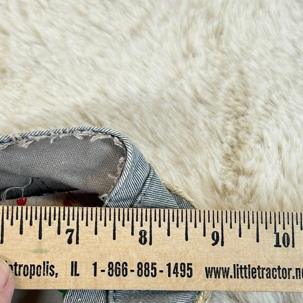 Rocket Dog Gray‎ Canvas Espadrille Lace Up Mary Jane Shoes Women's